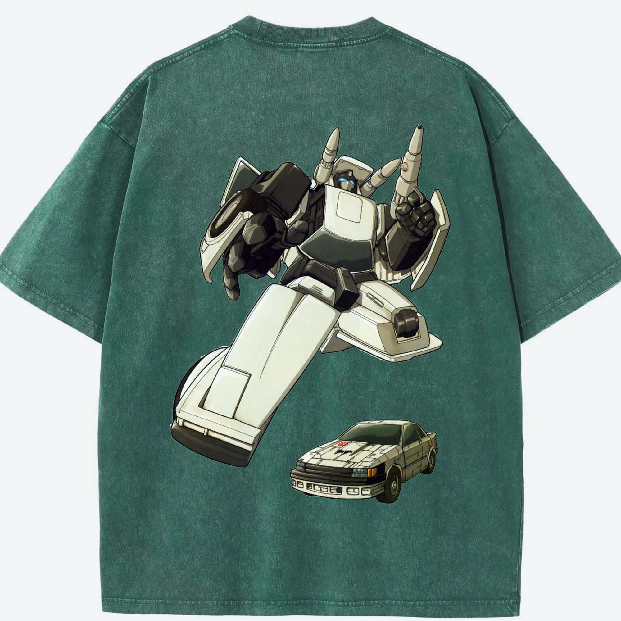 （画像用）  綿100% ヴィンテージ風 半袖Tシャツ（背面プリント）